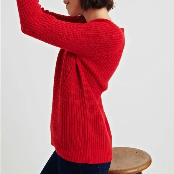 LUCKY 🍀 BRAND pullover pointelle sweater - Picture 5 of 12